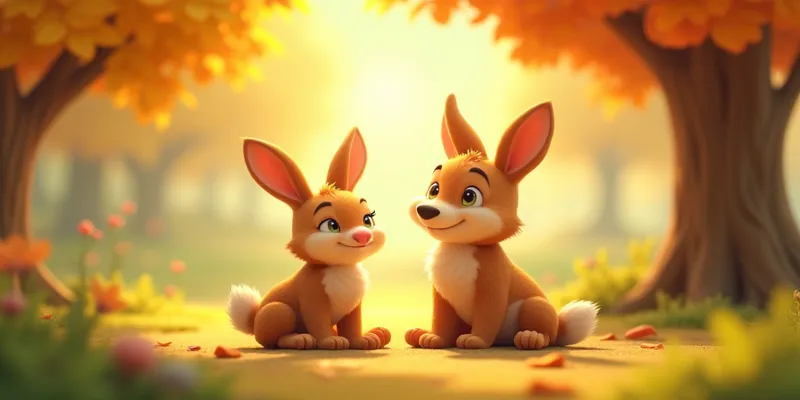 Akıllı Tavşan ve Tembel Kurt Çalışkanlık ve Yardımlaşma Masalı - 3