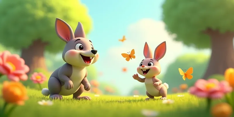 Akıllı Tavşan ve Tembel Kurt Çalışkanlık ve Yardımlaşma Masalı - 8