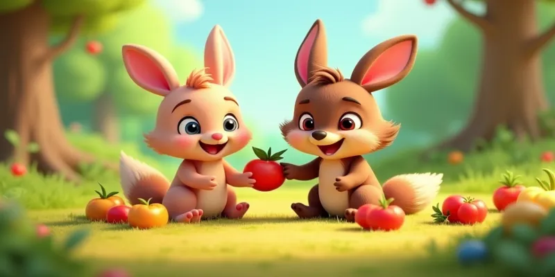 Akıllı Tavşan ve Tembel Kurt Çalışkanlık ve Yardımlaşma Masalı - 6