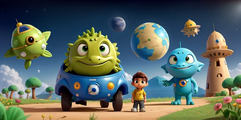 Ali ve Sadık'ın Uzaya Merakı - Uzay Maceraları Hikayeleri