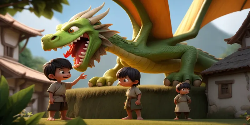 Alinin Ejderha Masalı - Hayvanlarla ilgili Çocuk Masalları - 7