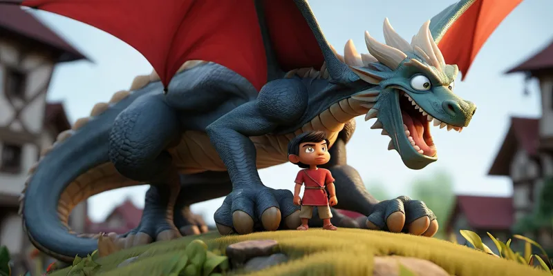 Alinin Ejderha Masalı - Hayvanlarla ilgili Çocuk Masalları - 6