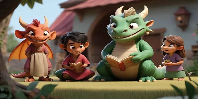 Alinin Ejderha Masalı - Hayvanlarla ilgili Çocuk Masalları - 8