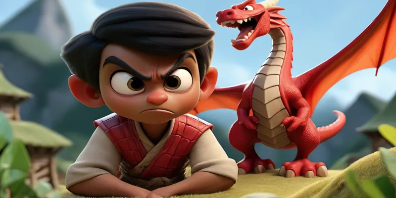 Alinin Ejderha Masalı - Hayvanlarla ilgili Çocuk Masalları - 3