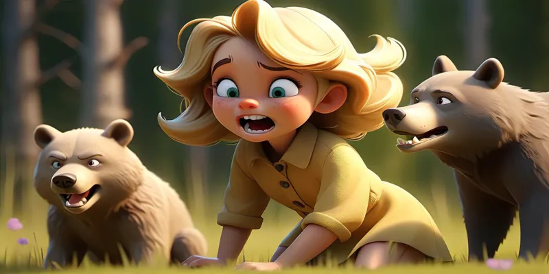 Altın Saçlı Kız ve Üç Ayı Masalı Oku - Uzun Masal - 7