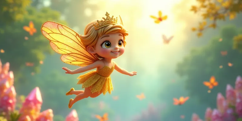 Altın Taçlı Perisi ve Kristal Ormanı Sırrı | Büyülü Peri Masalı