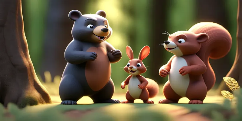 Anka Kuşu Ormanında Sincap Ayı ve Tavşan - Uzun Masal Oku - 2