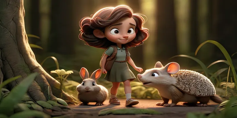 Çocuklar İçin Eğitici Masal Ayşe ve Ormandaki Sevimli Hayvanlar - 8