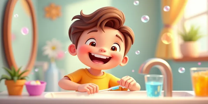 Çocuklar İçin Eğlenceli Uyku Öncesi Diş Bakımı Masalı - 6