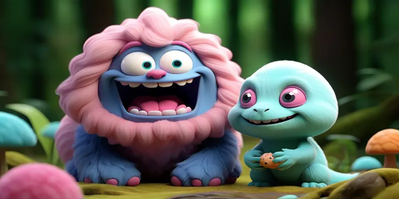 Çocuklar İçin Eğlenceli ve Eğitici Sevimli Canavar Hikayeleri