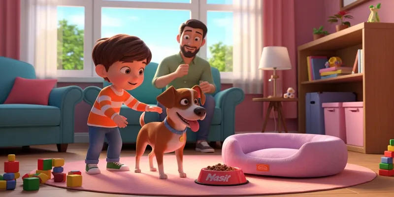 Çocuklara Sorumluluk Öğreten Köpek Masalı Asil ve Pati - 6