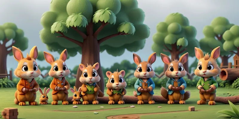 Dostluk Köyüne Gelen Minik Tavşan Macerası | Hikaye Oku - 4