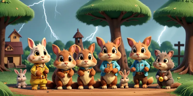 Dostluk Köyüne Gelen Minik Tavşan Macerası | Hikaye Oku - 3