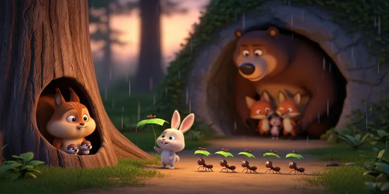 Düşler Ormanı Masalı Dostluk Pınarı ve Minik Tavşanın Macerası - 9