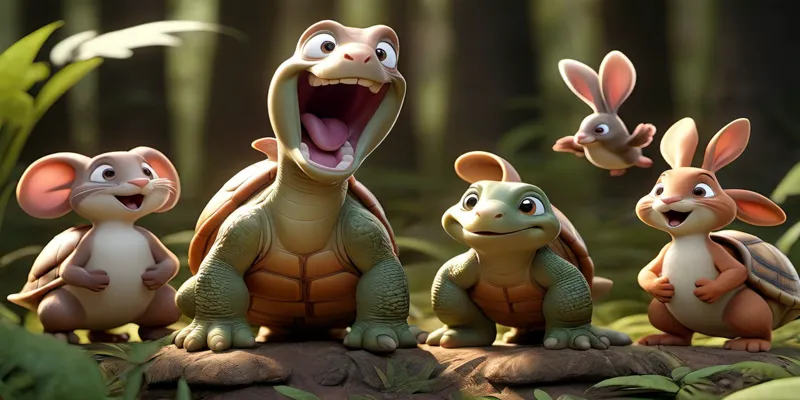 Eğlenceli Uyku Masalı Pofuduk ve Ormanın En Hızlı Hayvanı - 4