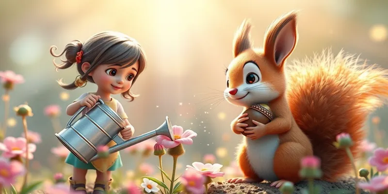 Elif ve Gülümseme Çiçeği İyilik Dolu Çocuk Masalını Oku - 6