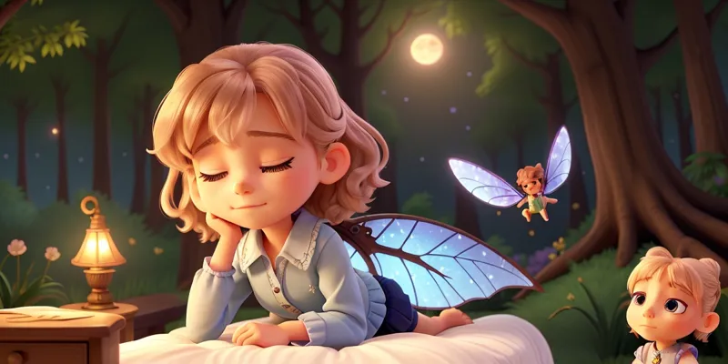 Elif ve Rüya Perisi Uykuya Dalmak İçin Hayal Gücü | Uyku Masalı - 4