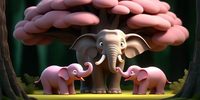 Gülen Orman ve Puf Puf Fil'in Macerası - Eğlenceli Çocuk Masalı - 6