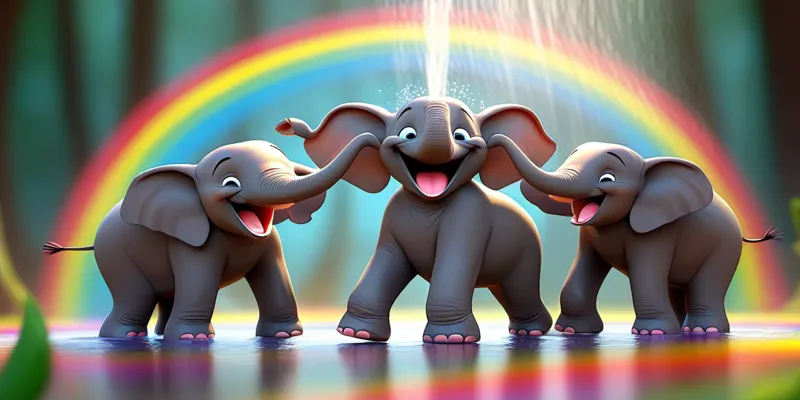 Gülen Orman ve Puf Puf Fil'in Macerası - Eğlenceli Çocuk Masalı - 4