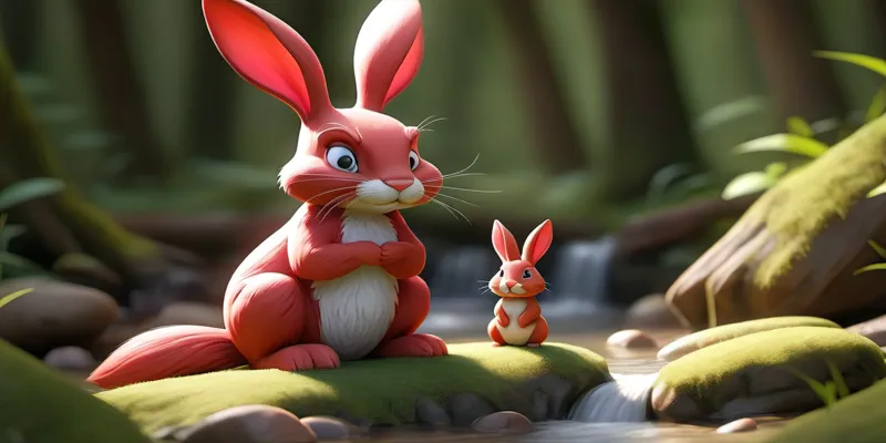 Kırmızı Tatlı Bir Tavşan Masalı | Hayvanlı Masallar Oku - 8