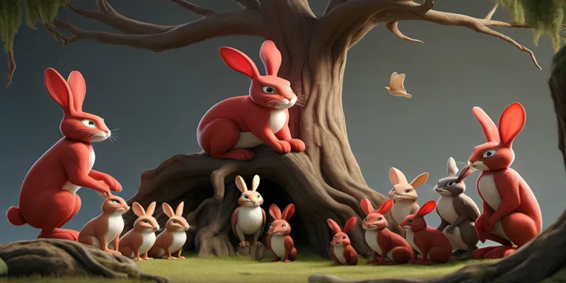 Kırmızı Tatlı Bir Tavşan Masalı | Hayvanlı Masallar Oku - 4