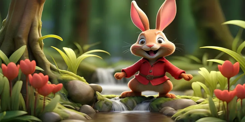 Kırmızı Tatlı Bir Tavşan Masalı | Hayvanlı Masallar Oku - 9