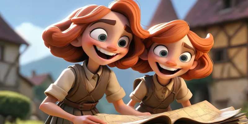 İki Genç Çocuk Ela Ve Can' ın Macera Dolu Yolculuğu