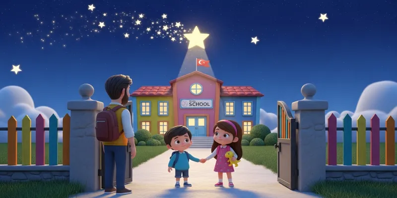 İlk Okul Günü Masalı Mete ve Babasının Sıcak Yolculuğu - 10