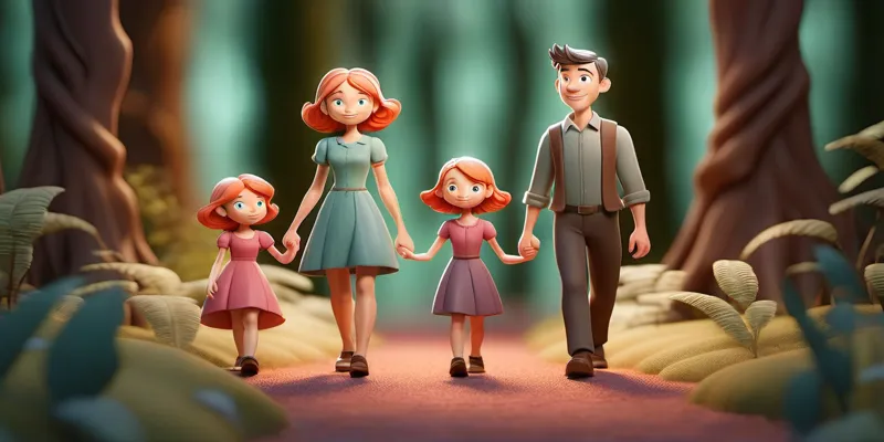 Kendi Masalını Yazmak isteyen Sevimli Aile - Masal Oku - 3