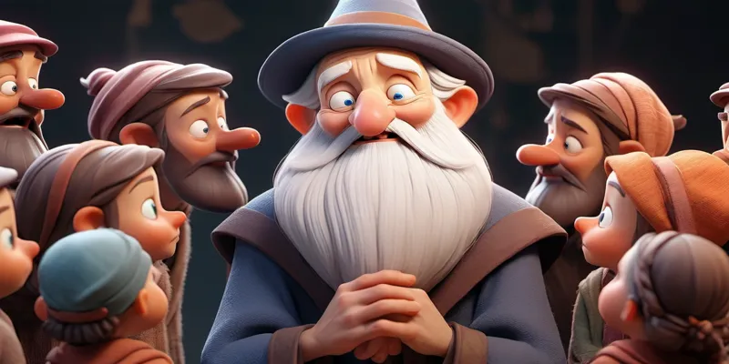 Kırmızı Çiçek Köyünde Bilge Beyaz Sakal - Uyku Masalı