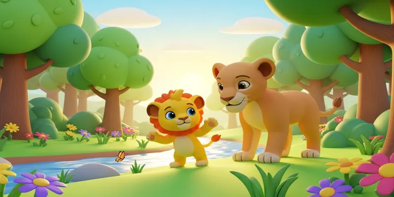 Korkularını Yenen Minik Aslan Miro - Çocuk Masalı Oku - 3