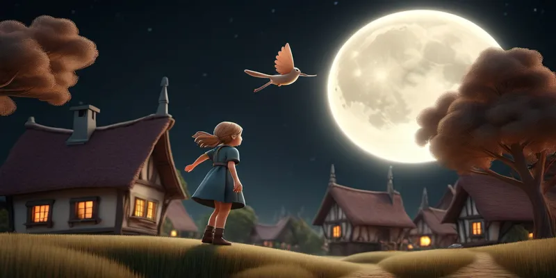 Küçük Köyde Uyku Masalını Dinleyen Uykucu Marlanın Masalı - 3