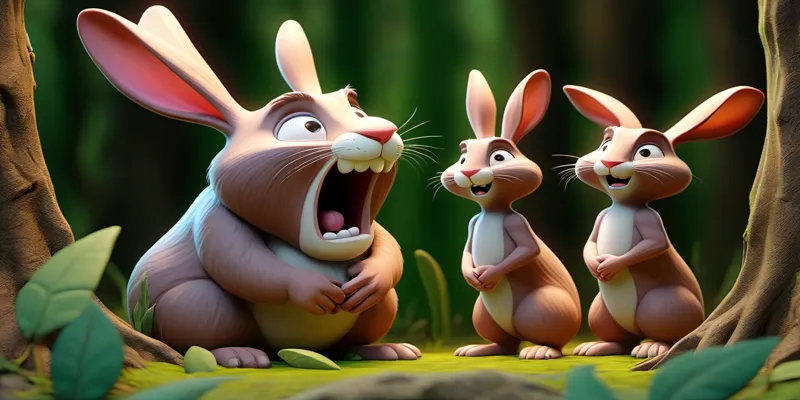 Ela ve Büyük Dev Tavşan Masalı - Macera Masalları Oku - 5