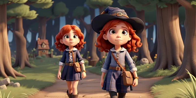 Meraklı ve Cesur Kız Olan Lilanın Cadı ile Macerası | Masal