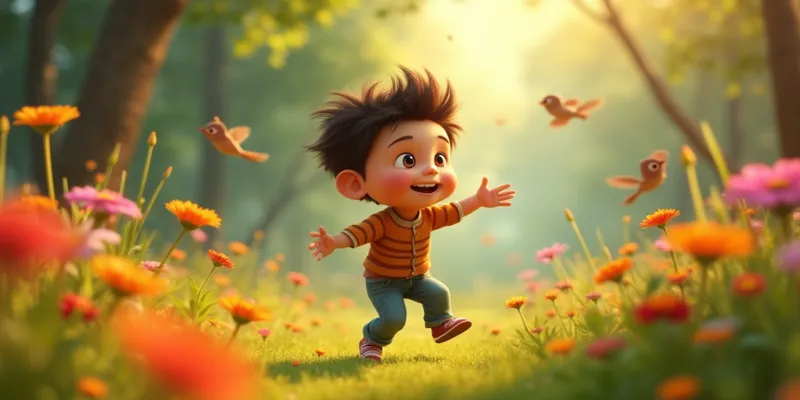 Minik Çocuk Ufuk’un Büyülü Orman Macerası ve Renkli Rüyalar
