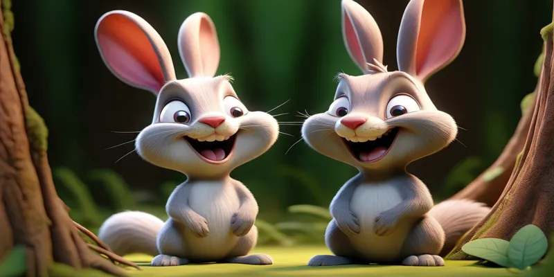 Minik Tavşan Pıtırık ve Onun Dostu Neşeli Sincap Cıvıldı