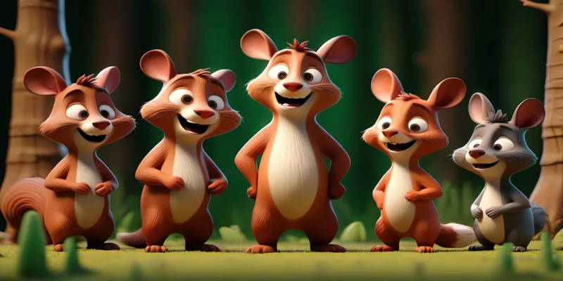 Minik Tavşan Pıtırık ve Onun Dostu Neşeli Sincap Cıvıldı - 2