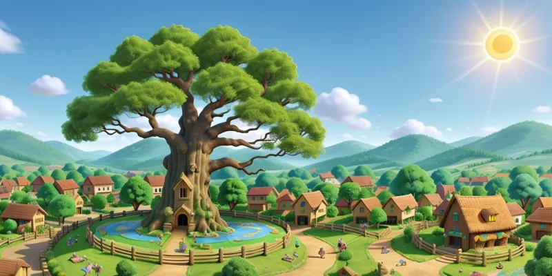 Mutlu Bir Kasabada Ulu Ağacın Rehberliği | Masal Oku