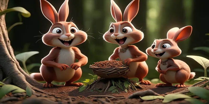 Ormandaki Tavşan Can ve Aile Sevgisi Üzerine Bir Hikaye - 10