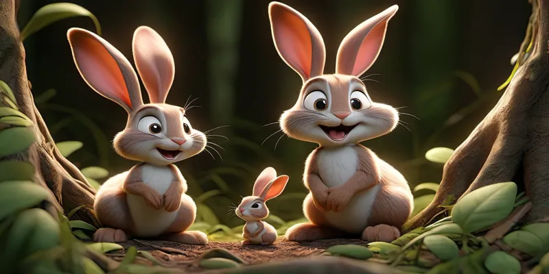 Ormandaki Tavşan Can ve Aile Sevgisi Üzerine Bir Hikaye - 8