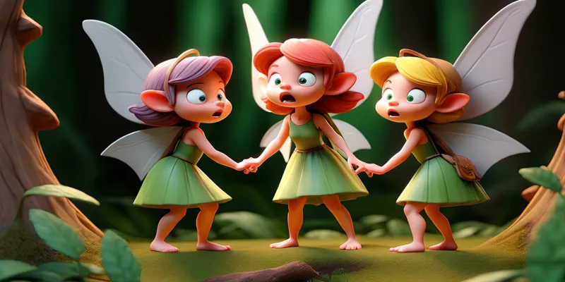 Ormanın Işıltılı ve Pembe Kanatlı Perileri - Peri Masalları - 3