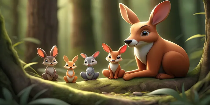 Ormanın Koruyucuları Ceylanlar Tavşanlar Kuşlar ve Sincaplar - 2