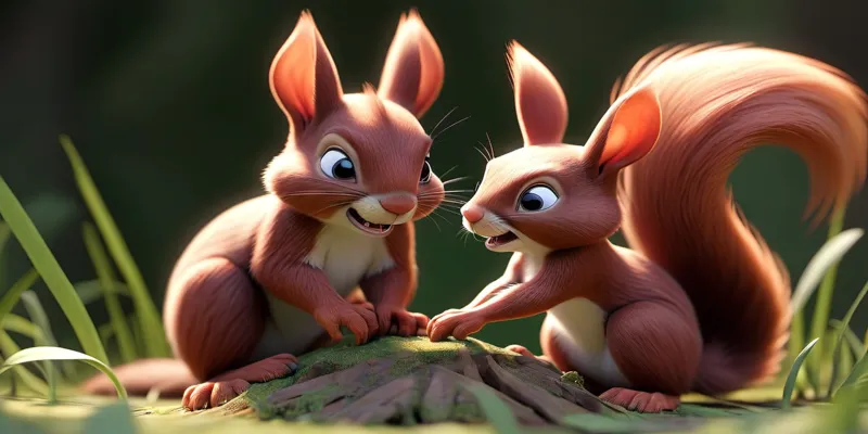 Ormanın Koruyucuları Ceylanlar Tavşanlar Kuşlar ve Sincaplar - 3