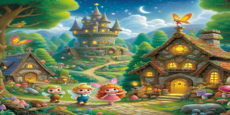 Peri Köyü’nde Macera Pırıltı, Minik ve Alev’in Büyülü Hikayesi