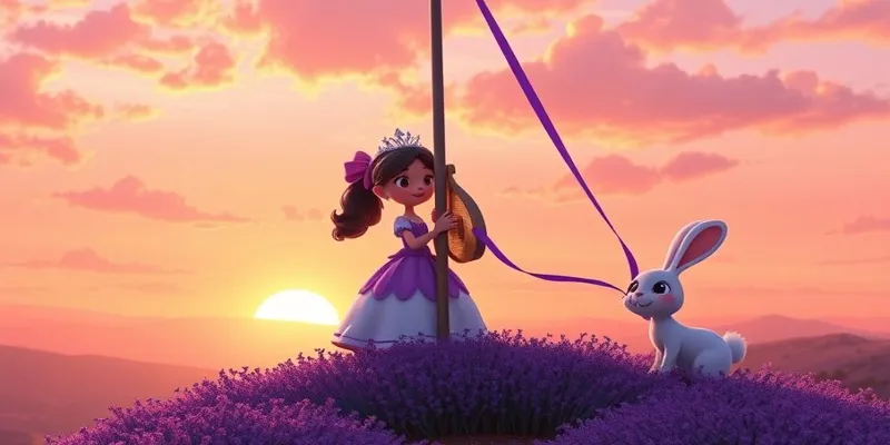 Prenses Lila ve Rüzgârın Liri Lavanta Tepeleri Masalı - 8