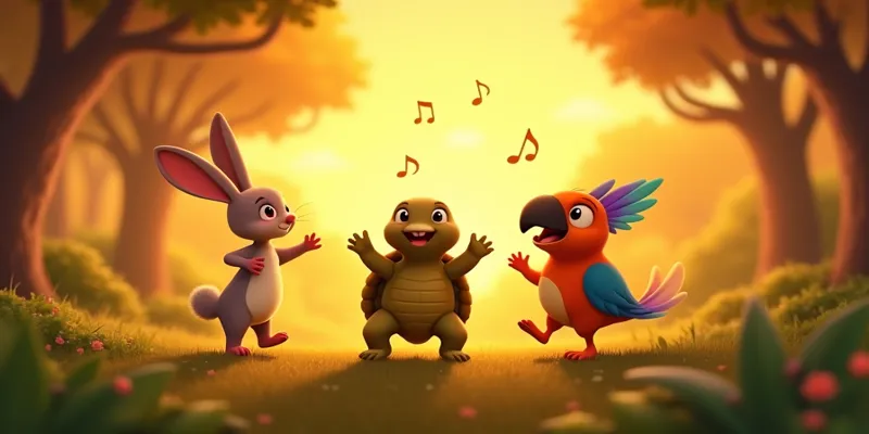 Renkli Dostluk ve Gizemli Harita - Şarkılar Ormanı Masalı - 10