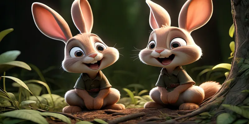 Renkli Orman'da Neşe Dolu Bir Yolculuk Minik Tavşan - Masal - 10