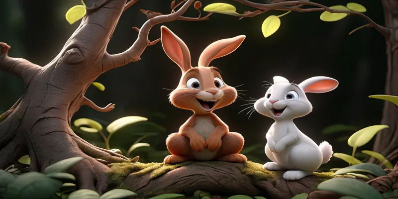 Renkli Orman'da Neşe Dolu Bir Yolculuk Minik Tavşan - Masal - 9