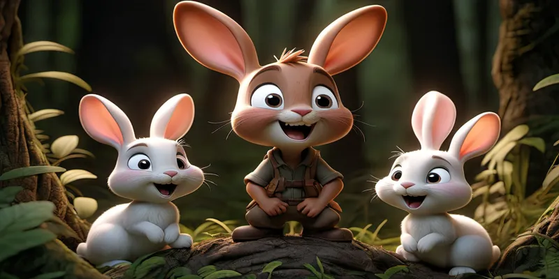 Renkli Orman'da Neşe Dolu Bir Yolculuk Minik Tavşan - Masal - 3