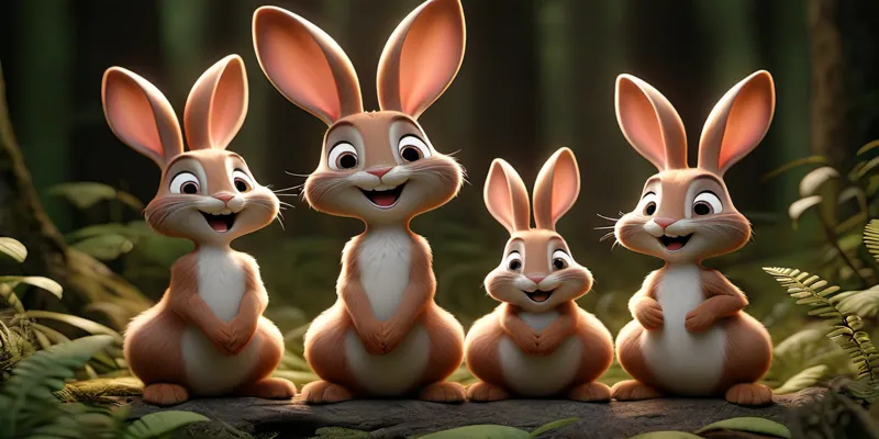 Renkli Orman'da Neşe Dolu Bir Yolculuk Minik Tavşan - Masal - 6